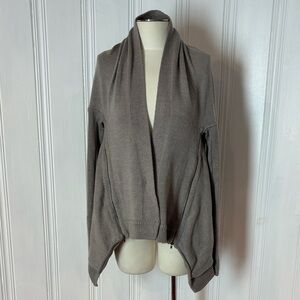 LULULEMON Oversized Cardigan with Zip Pockets – Gray Taupe - Size S to L